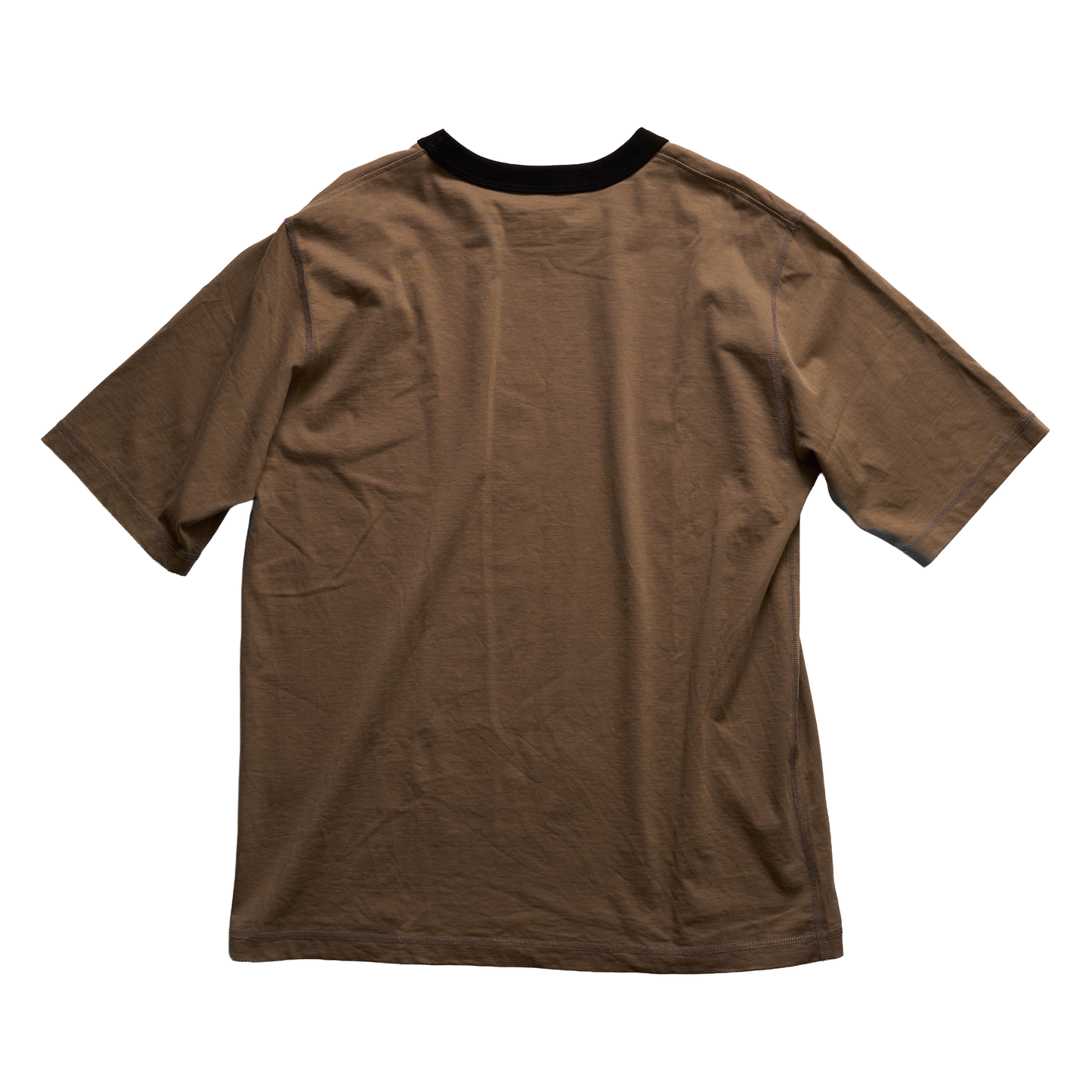 【新品】Jackman オリーブコントラストリブ半袖Tシャツ