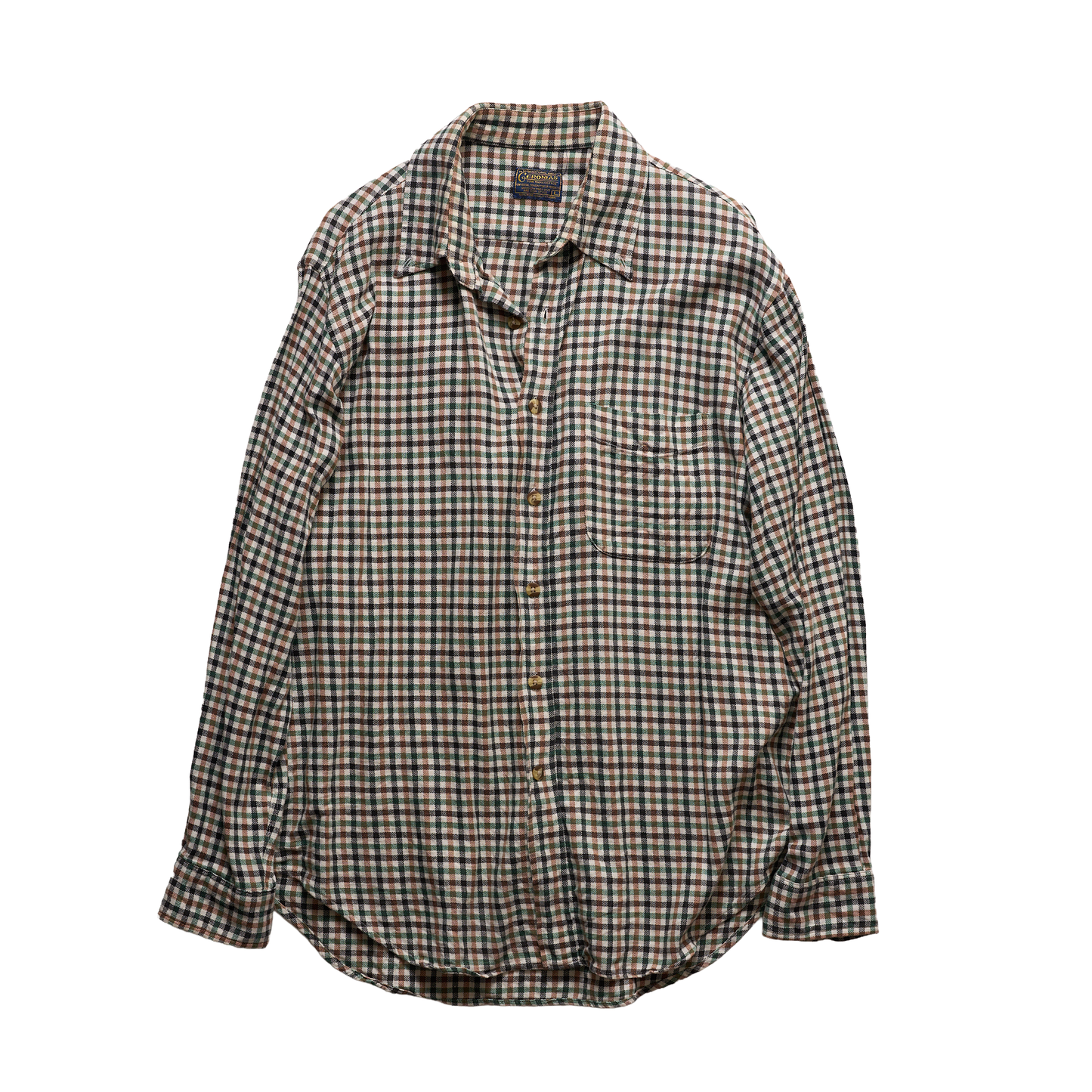 【USED】VINTAGE GERONIAS ギンガムチェック コットンシャツ