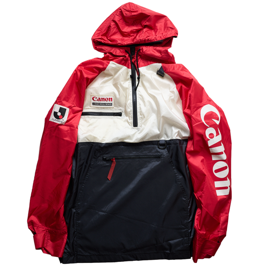 【Dead stock】90s VINTAGE Canon × J.League Jリーグ公式スポンサー アノラックジャケット