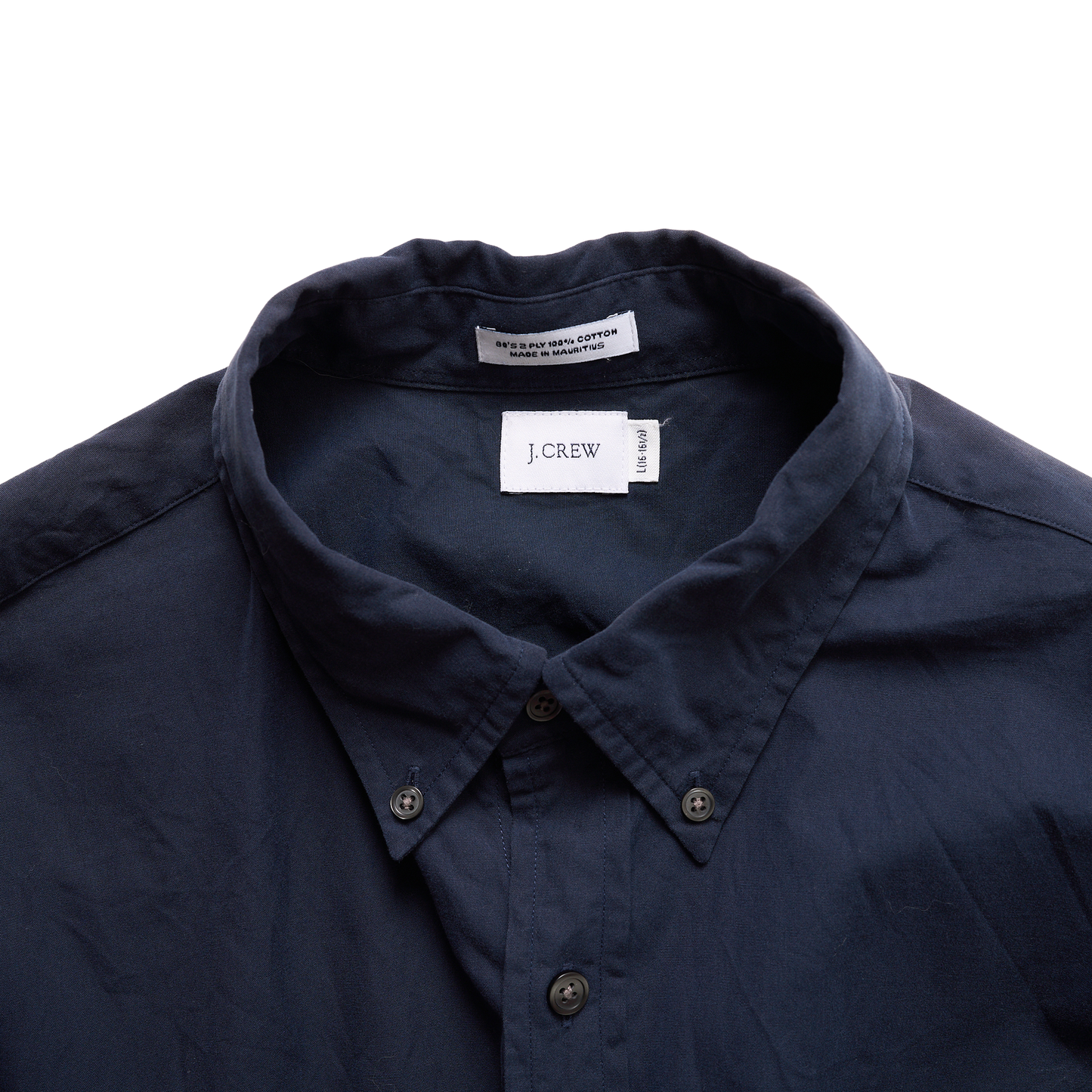 【USED】J.CREW ネイビー 長袖シャツ